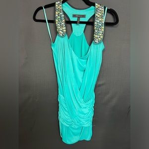 BCBG Max Azria green mini dress XXS